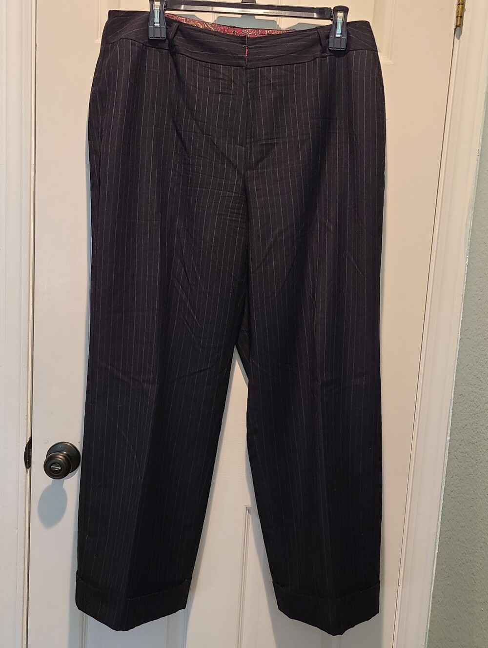 Talbots Wool Pinstripe Trousers